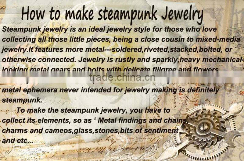 Wholesale unique design vintage bronze time machine pendants steampunk necklace cheap price