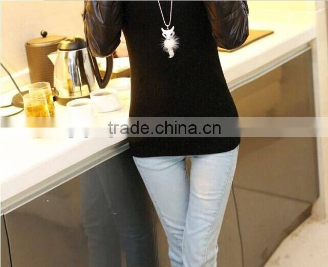 2014 fashion fox long necklace for sweater