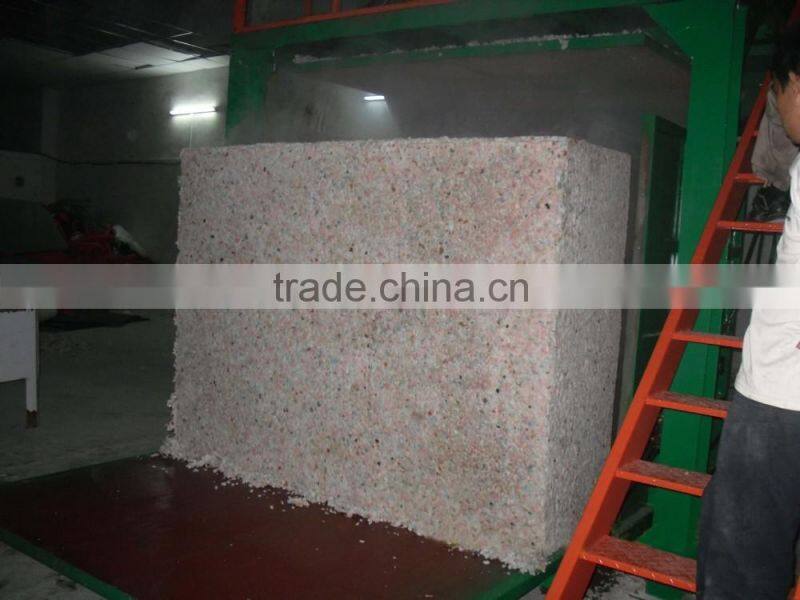 Waste foam scraps recycling mattress rebonded foam machine