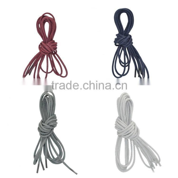 Special shoelace apricot leather shoes