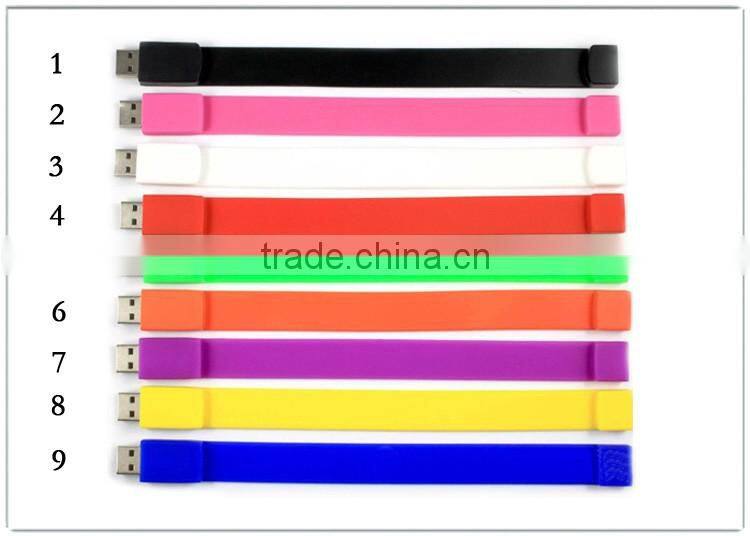 Silicone bracelet bulk 128mb usb flash drives