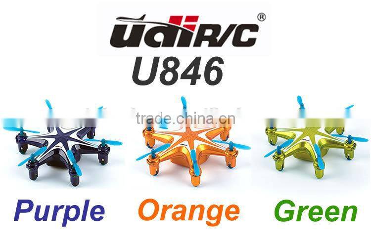Udi Drone Manufacturers Headless Quadcopters RTF 4CH 6 Axis Gyro U846 Mini Dron UFO