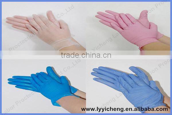 Hairdressing and making up disposable PVC gloves