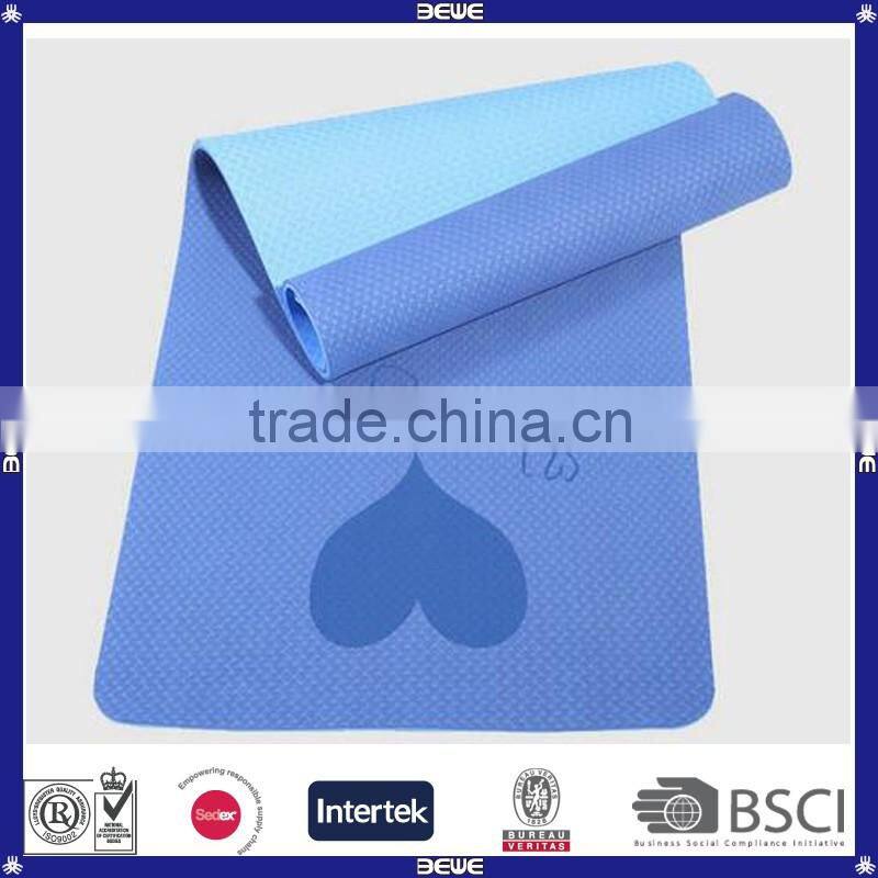 Colorful Printed 10mm Thicken OEM Mat For Yoga Customized