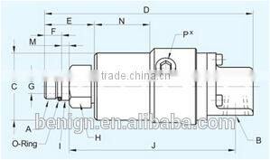 Deublin Rotating Union POP-OFF M16X1.5LH 18MM 902-120-188
