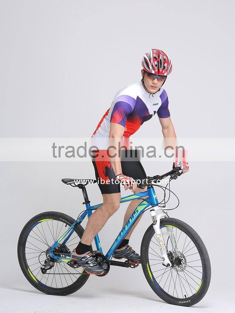Wholesale custom made sublimation printed tights cycling wear