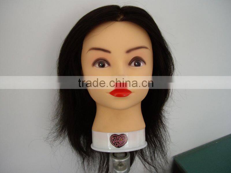 practice fiberglass mannequin head with remy human hair