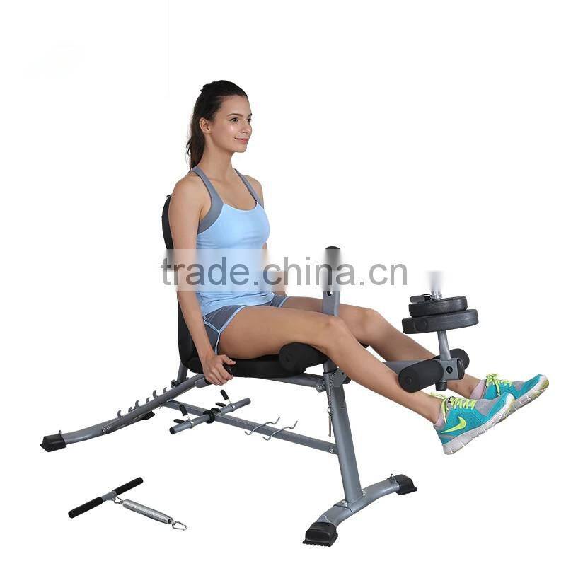 House using indoor dummbell bench excise bench