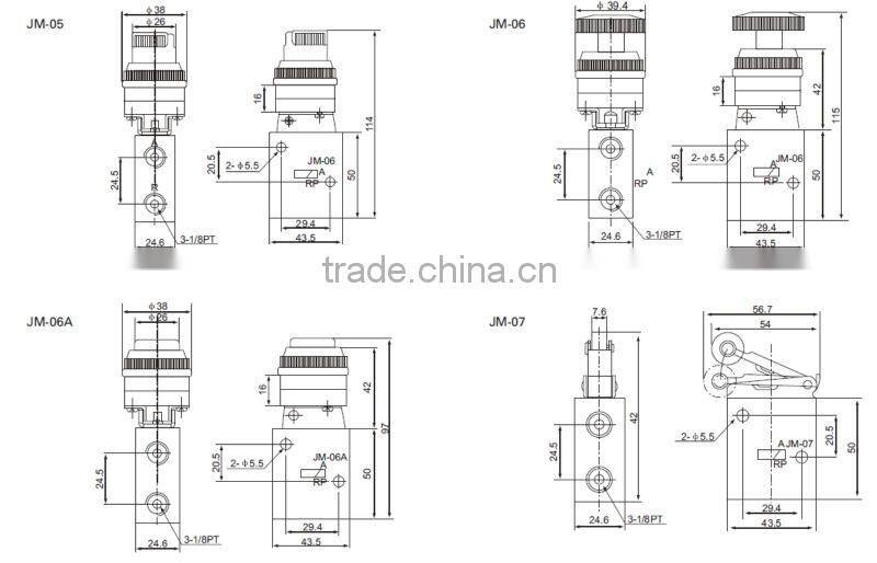 Low price electric mechanical valve JM-02 JM series