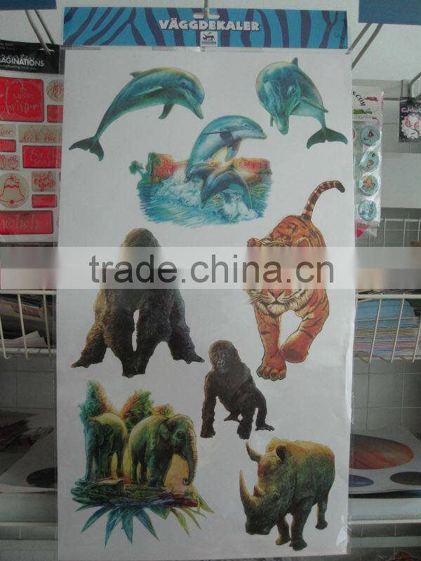 offer different animal pvc window sticker