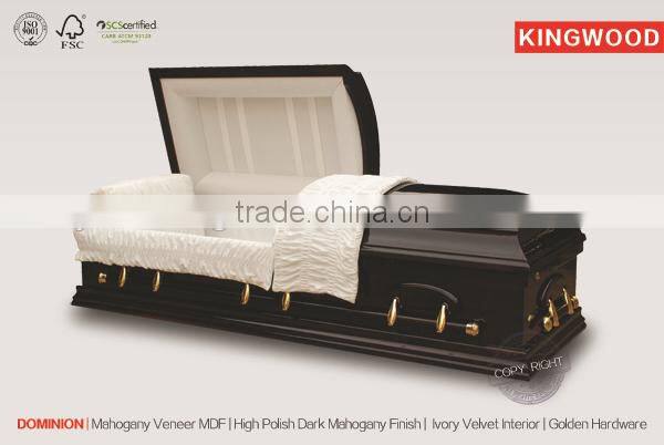 DOMINION dominion poplar veneer casket ali export from china
