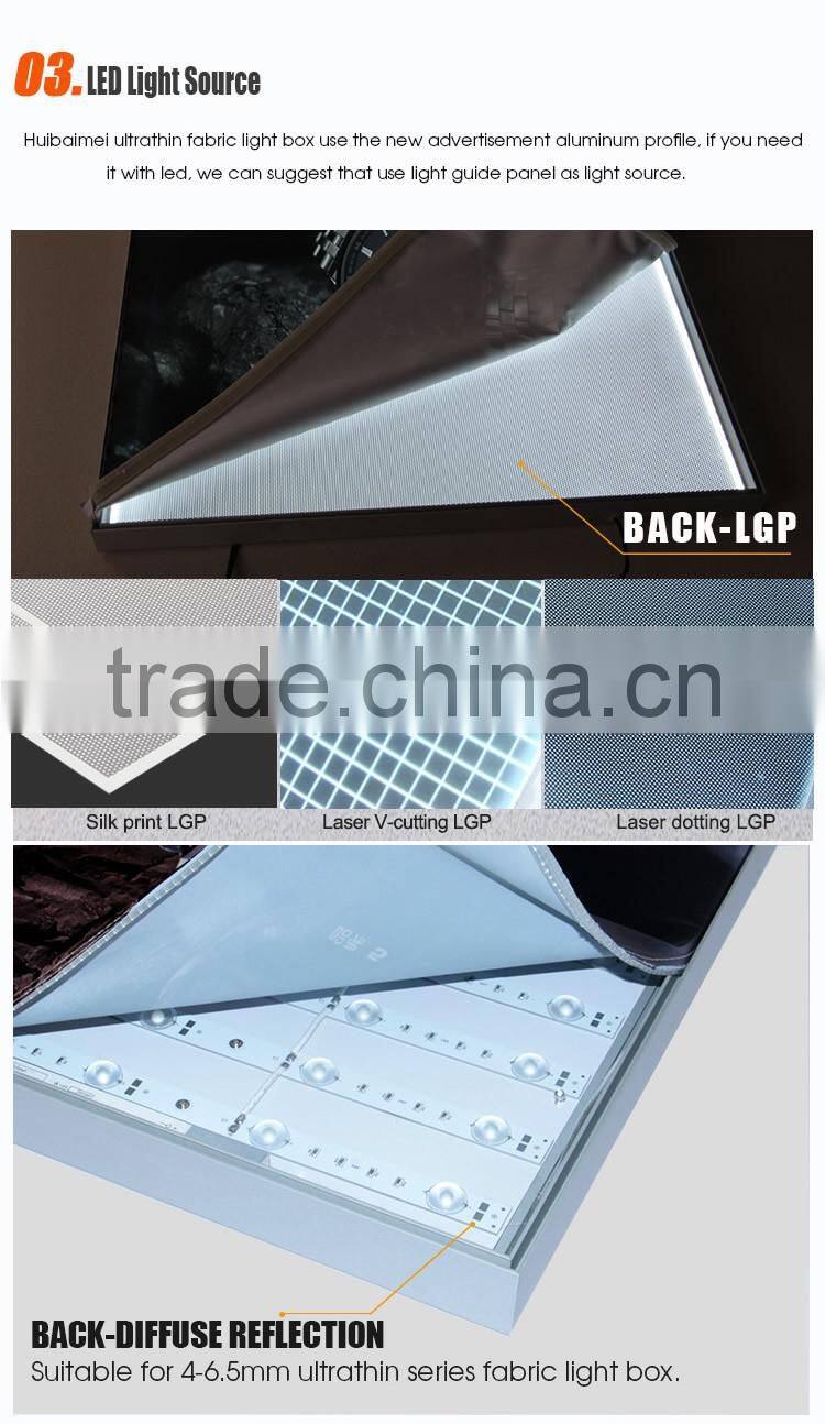 30mm Thickness Tension Fabric Display Super Slim Light Boxes