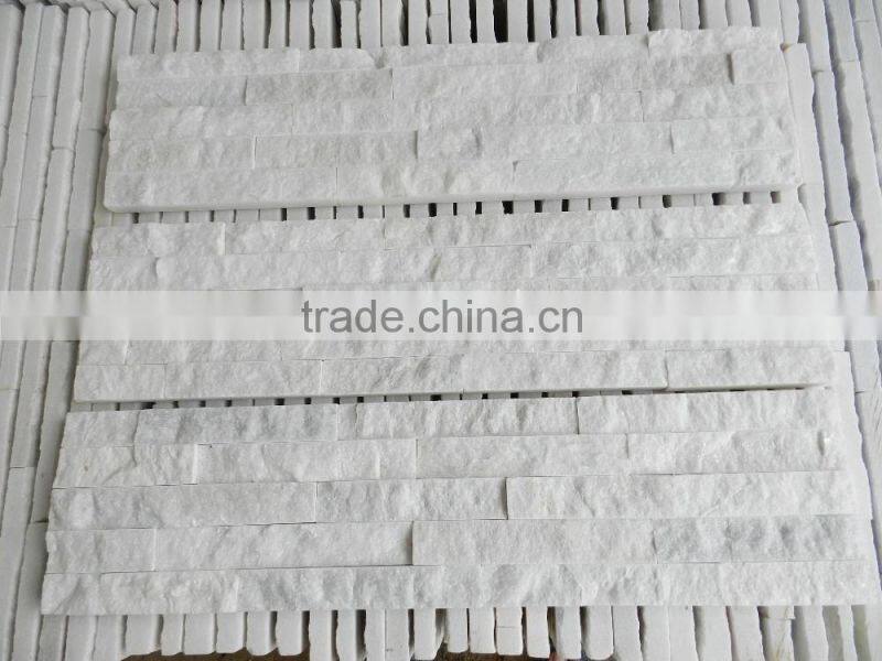 cultural slate pure white wall cladding for outdoor decoration