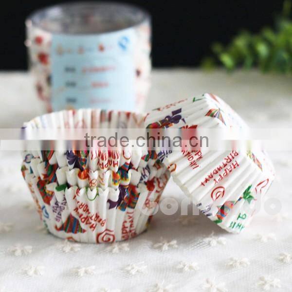 wholesale custom design greaseproof paper baking cups