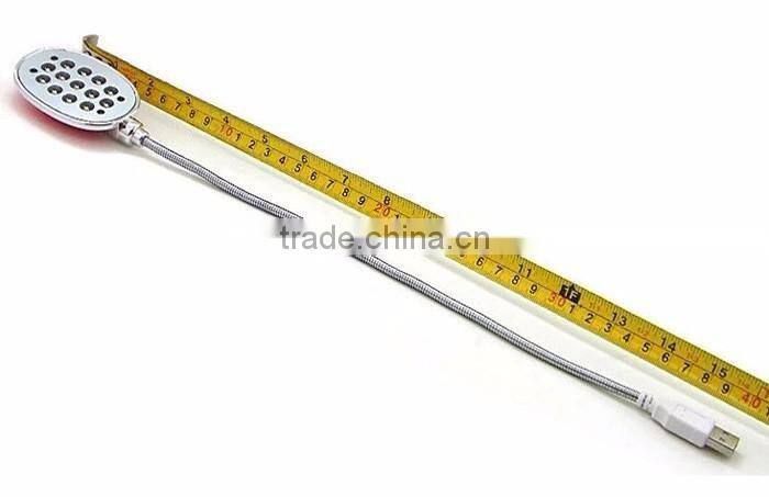 Ultra Bright USB 13 LED 13LED Light Lights Lighting Powered Flexible White Reading Lamp for Laptop Power Bank Mobile Charger Com