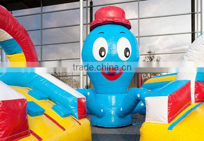 Funny adult inflatable obstacle course inflatable octopus playground for sale