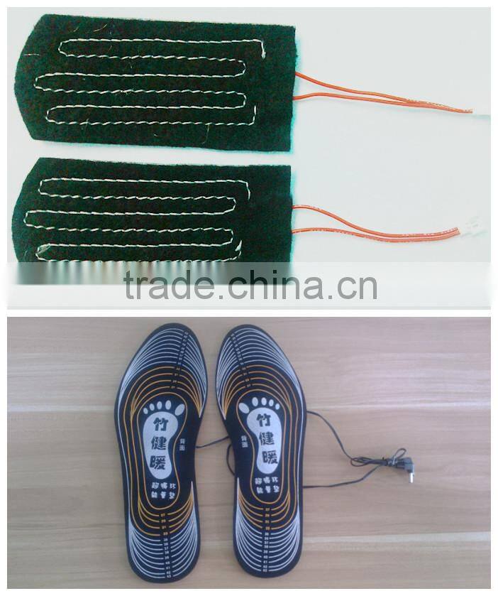 waterproof flexible 3.7v/5v/7.4v/12v PET/PI heated foil for insole inserts