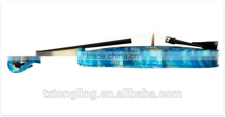 Blue Flower Decorative Solid Wood Violin TL-1204