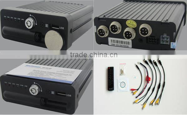 Richmor India NO1 Sale 4CH SD DVR with 3G GPS School Bus Mobile DVR