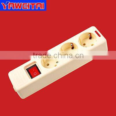3 gang extension socket with switch with grounding