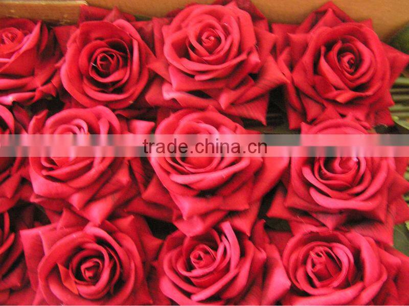 artificial silk flower rose for wedding decoartion