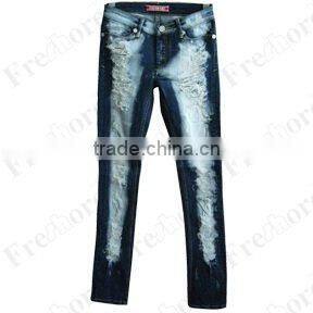 Lady's denim jeans