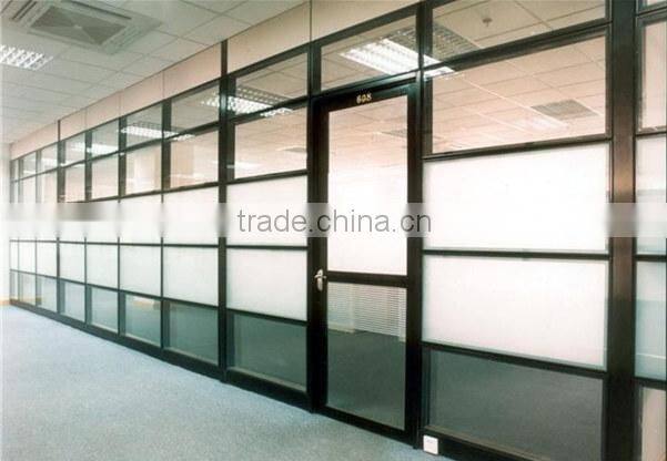 Office aluminum frame glass door and window