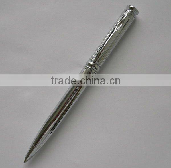 Good quality shiny metal ballpoint pen suit for promotion