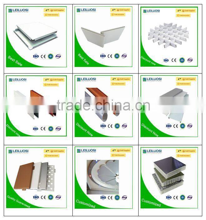 2016 Fashionable new type bathroom metal ceiling finishes