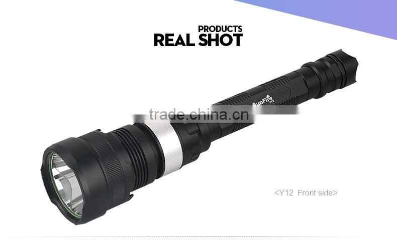 Bright LED flashlight Supfire Y12 1100 lumen CR XML2 U2 floodlight torch