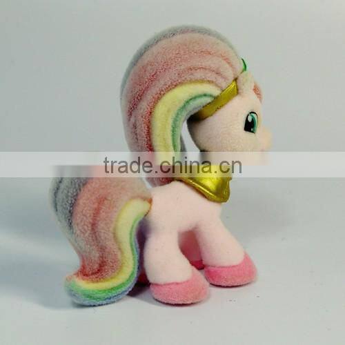 my little pony flocking toys customer OEM design