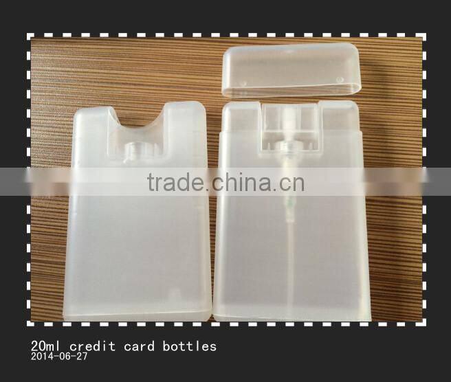 20ml empty plastic credit card perfume pump spray fine mist atomizer bottles