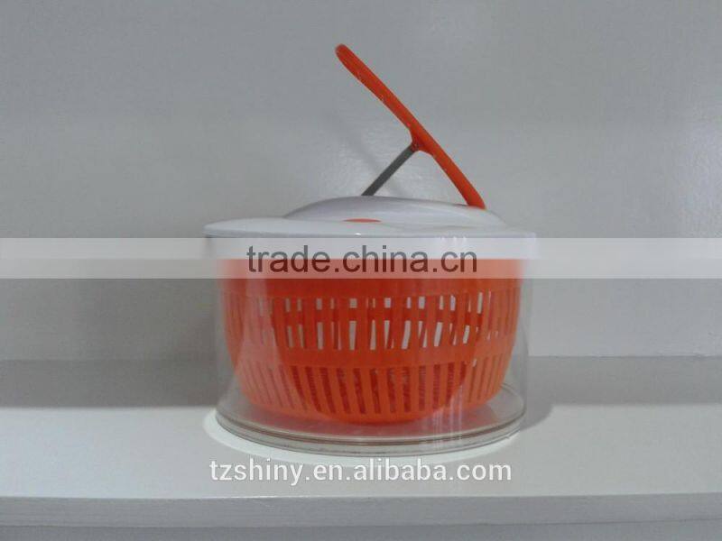 2016 Plastic Large Size Salad Spinner with mandoline slicer Multifunctional salad spinner