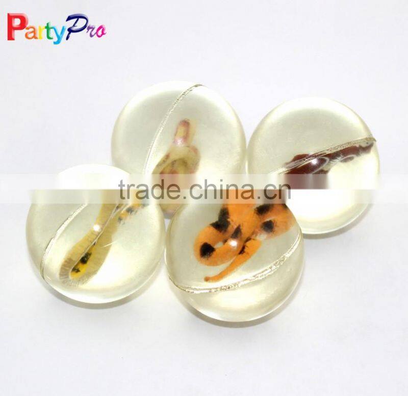 balls bouncing transparent ball with 3D figure animal figure