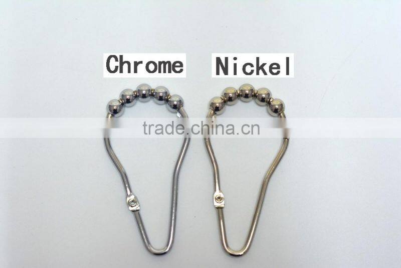 The gourd buckle shower curtain hooks/ steel shower curtain hooks/stainless steel shower curtain hooks