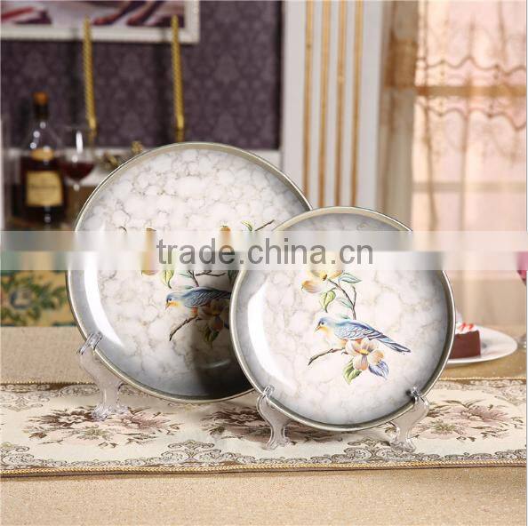 Household Adornment Handicraft Hang Dish Ceramic Furnishing Articles HY1672201