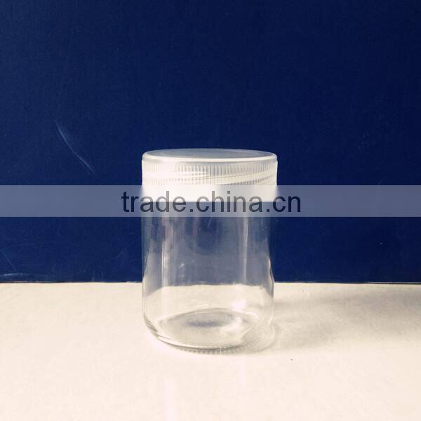 220ml glass honey, pepper sauce, jam,coffee jar with white plastic cap
