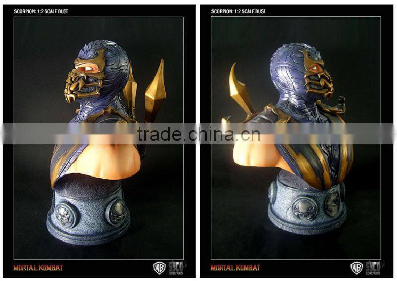film Mortal Kunbat cahracter Scorpan resin bust/ statue