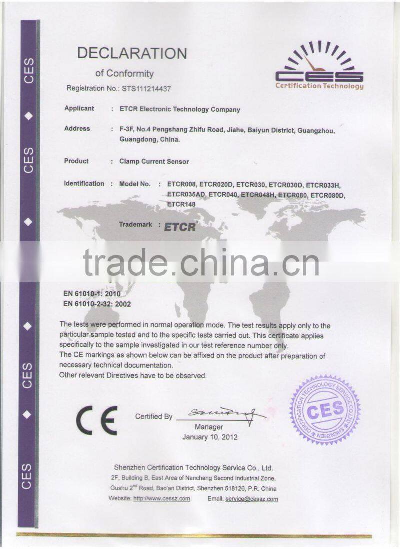 ETCR030 High Accuracy Clamp AC Leakage Sensor