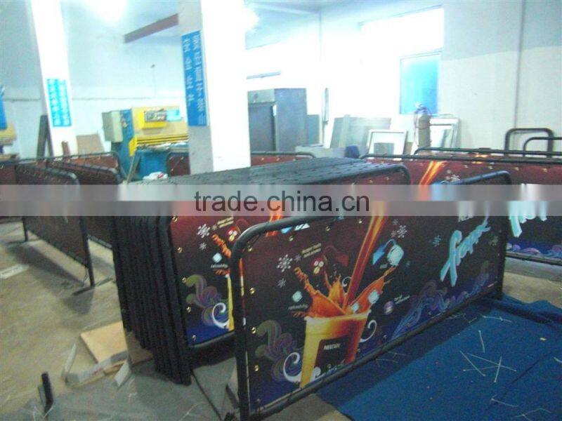 Advertising banner cafe barrier with customized printing