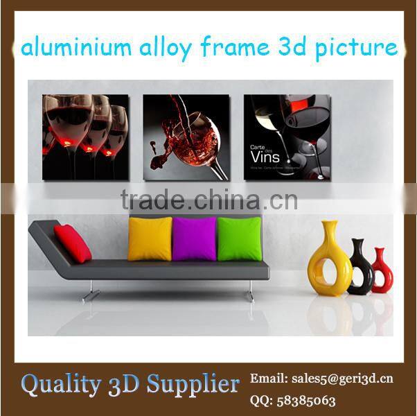 Framed 3d picture with deep look effect of Paris