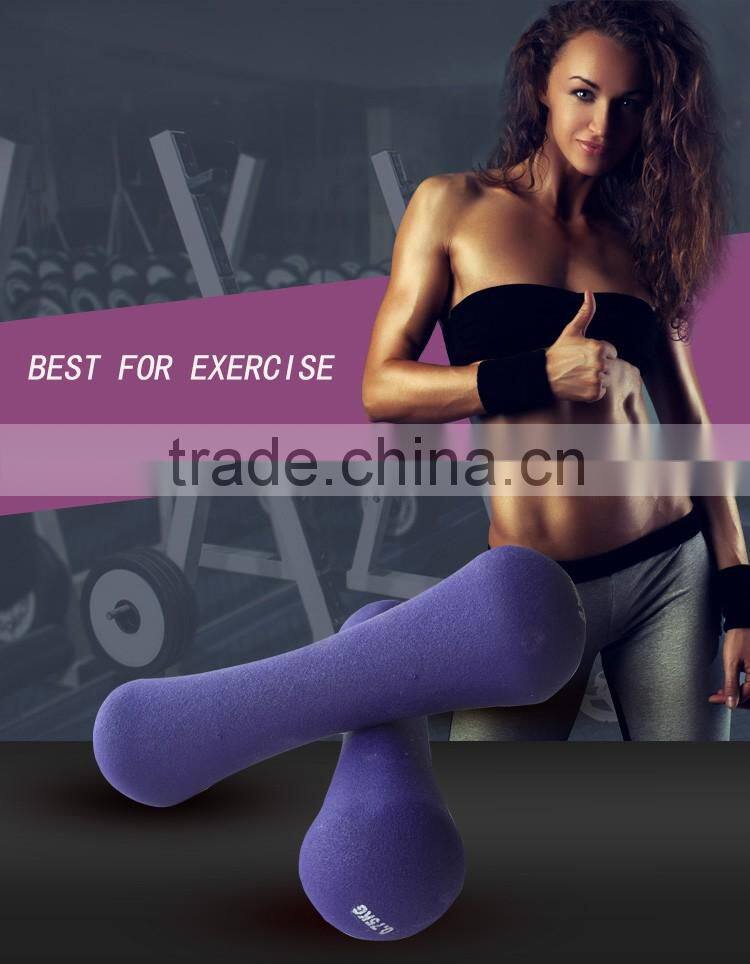 high quality dip plastic gym dumbbell/adjustable dumbbell/rubber dumbber