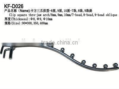 Display clothes hook for shop/Circular tube with beads