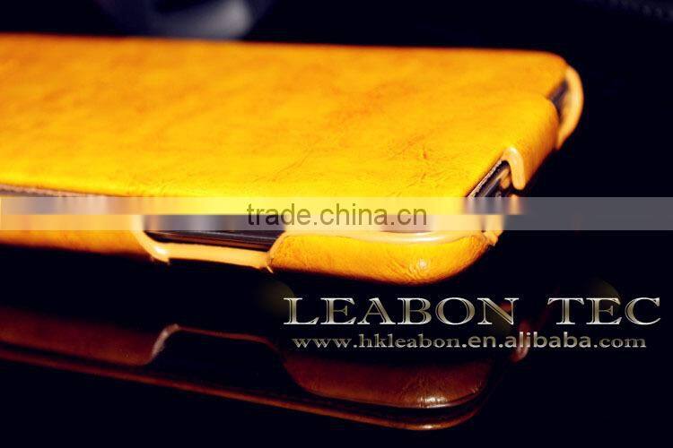 Slim Leather Magnetic Clasp Flip Hard Case,leather hard Cover For Samsung Galaxy S5 I9600 case, mobile phone case