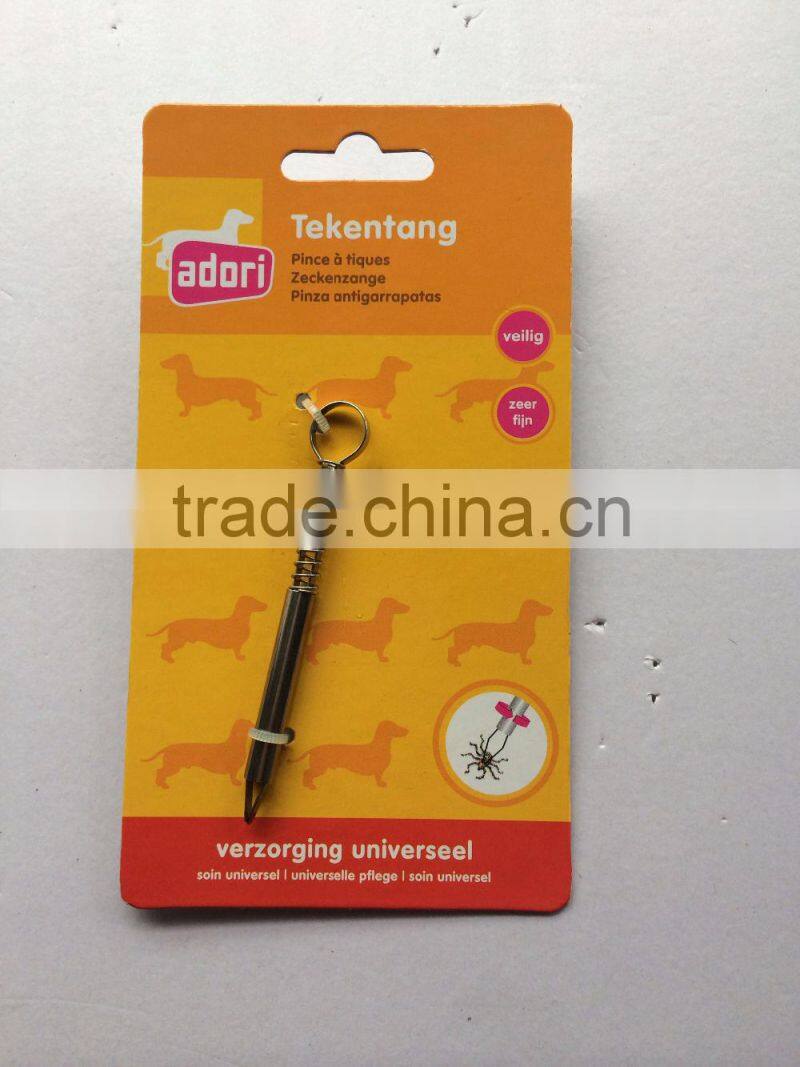 Groom Tweezers Pet Flea Dog Cat Eliminate Mite Tick Remover Acari Tool NEW
