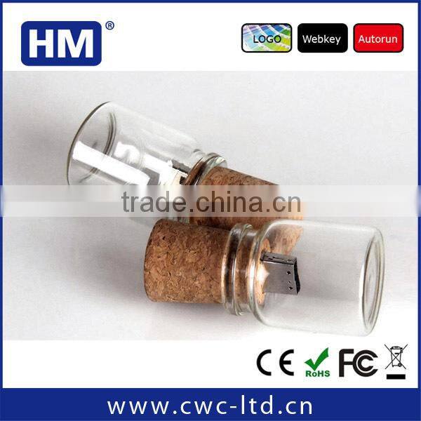 pen drive bottle with genuine capacity 2GB4GB8GB16GB choice on time delivery glass bottle shape