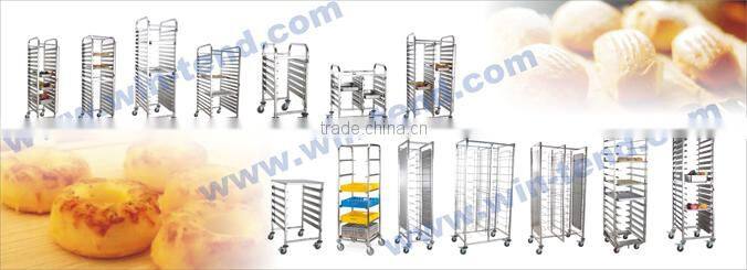 Stainless Steel 12-Tier Bakery Tray Trolley