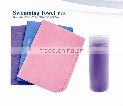Super professional absorbent chamois Cooling PVA Swimming Towel