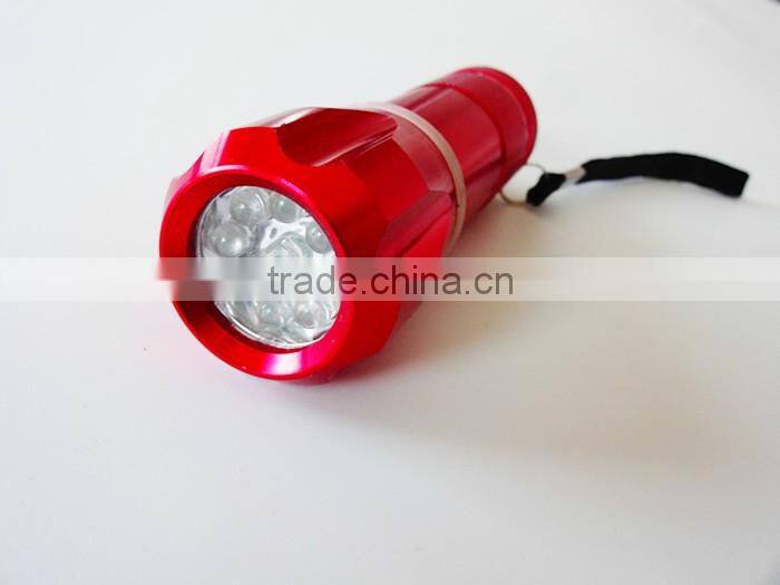 Onlystar GS-8184 mini pocket gift promotion aluminum 9 led flashlight