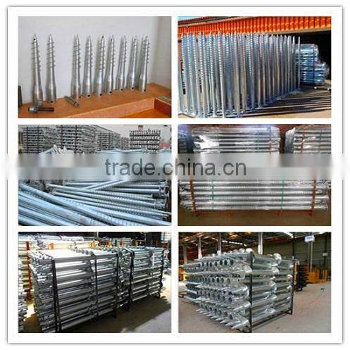 good price hot galvanized helical screw piles for foundation